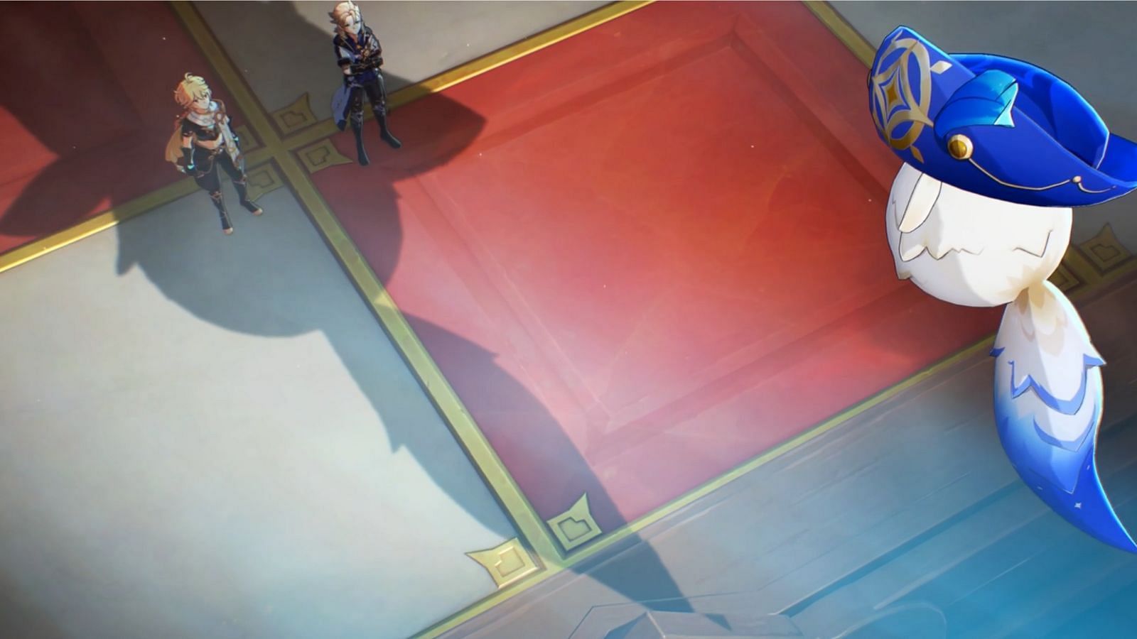 Barbeloth presided over the second trial of Albedo and Traveler in the new Mondstadt AQ (Image via HoYoverse)
